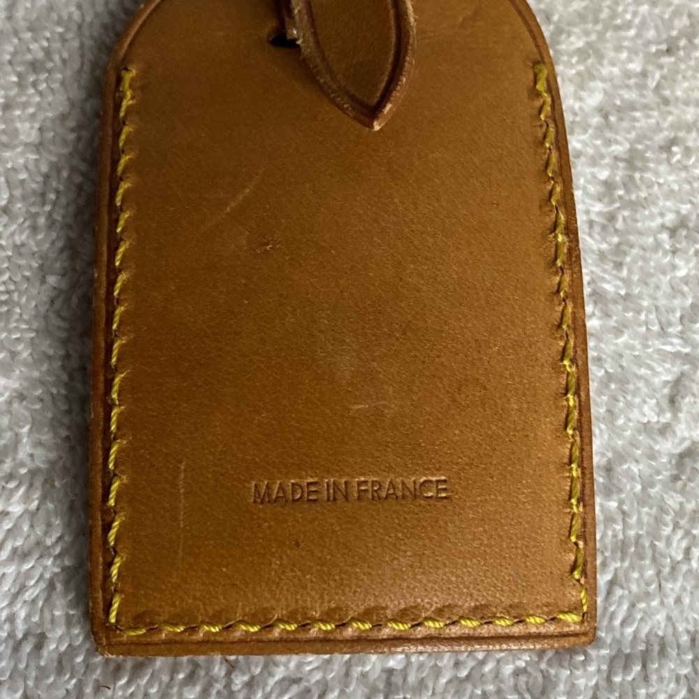 Vintage Louis Vuitton Luggage Tag in Vachetta Leather (07I) - Picture 5 of 5